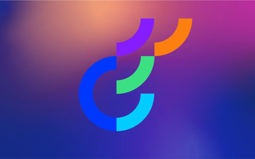 Färgglad Optimizely-logotyp i blått, grönt, orange och lila på en gradientbakgrund.